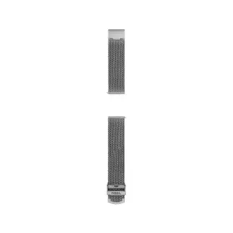 Brazalete de malla de acero inoxidable ahumado de 22 mm