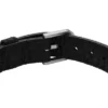 Bronson Leather Essentials Pulsera de cuero negro