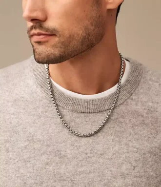 Cadenas Ellis Core Collar de cadena de acero inoxidable
