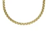 Cadenas Ellis Core Collar de cadena de acero inoxidable dorado