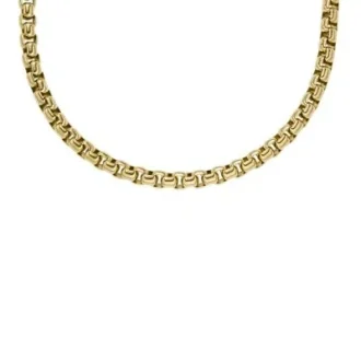 Cadenas Ellis Core Collar de cadena de acero inoxidable dorado