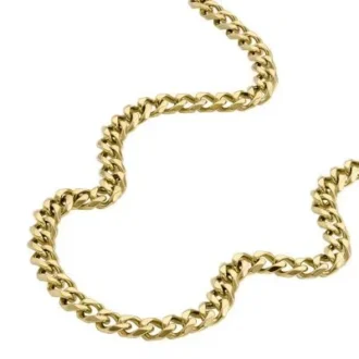 Cadenas Ellis Core Collar de cadena de acero inoxidable dorado