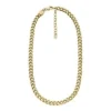 Cadenas Ellis Core Collar de cadena de acero inoxidable dorado