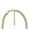Cadenas Ellis Core Collar de cadena de acero inoxidable dorado