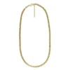 Cadenas Ellis Core Collar de cadena de acero inoxidable dorado