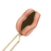 Cartera con cremallera superior en forma de corazón