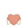 Cartera con cremallera superior en forma de corazón