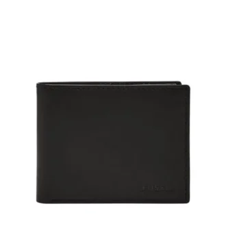 Cartera con RFID de cuero Derrick