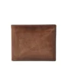 Cartera con RFID de cuero Derrick