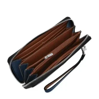 Cartera continental con cremallera Lennox