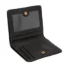 Cartera pequeña de doble pliegue RFID de cuero Logan Cartera pequeña de doble pliegue RFID de cuero Logan