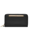 Cartera tipo clutch con cremallera de cuero Liza Cartera tipo clutch con cremallera de cuero Liza