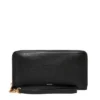 Cartera tipo clutch con cremallera RFID de cuero Logan Cartera tipo clutch con cremallera RFID de cuero Logan