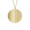 Colección Harlow Locket Collar con colgante de acero inoxidable dorado