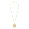 Colección Harlow Locket Collar con colgante de acero inoxidable dorado