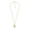 Colección Sadie Locket Collar con colgante de acero inoxidable dorado