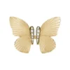 Colección Sutton Butterfly Anillo central focal de acero inoxidable dorado
