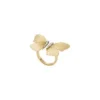 Colección Sutton Butterfly Anillo central focal de acero inoxidable dorado