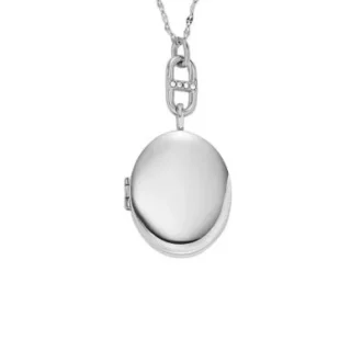 Collar con cadena de acero inoxidable Heritage