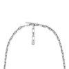 Collar con cadena de latón plateado Heritage D-Link Collar con cadena de latón plateado Heritage D-Link