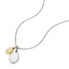 Collar con colgante de acero inoxidable bicolor Ellis