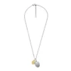 Collar con colgante de acero inoxidable bicolor Ellis