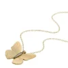 Collar con colgante de acero inoxidable dorado de la colección Sutton Butterfly