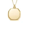 Collar con colgante de acero inoxidable dorado Harlow