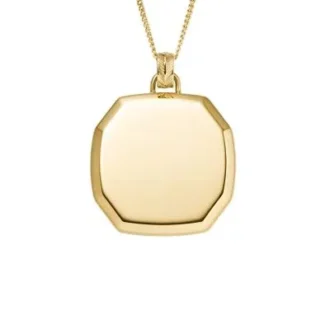 Collar con colgante de acero inoxidable dorado Harlow