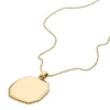 Collar con colgante de acero inoxidable dorado Harlow