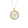 Collar con colgante de acero inoxidable dorado Sutton Yours Truly