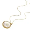 Collar con colgante de acero inoxidable dorado Sutton Yours Truly