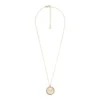 Collar con colgante de acero inoxidable dorado Sutton Yours Truly