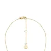 Collar con colgante de acero inoxidable dorado Sutton Yours Truly