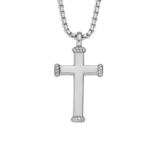 Collar con colgante de acero inoxidable Ellis Meaningful Moments