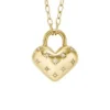 Collar con colgante de corazón de acero inoxidable dorado Sadie All My Love Collar con colgante de corazón de acero inoxidable dorado Sadie All My Love