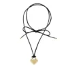 Collar con colgante de corazón de acero inoxidable dorado Sadie All My Love Collar con colgante de corazón de acero inoxidable dorado Sadie All My Love