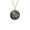Collar con colgante de hematita gris y acero inoxidable dorado Capricorn Sutton Zodiac Collar con colgante de hematita gris y acero inoxidable dorado Capricorn Sutton Zodiac