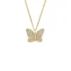 Collar con colgante de mariposa pavé Sutton en acero inoxidable dorado Collar con colgante de mariposa pavé Sutton en acero inoxidable dorado