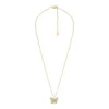 Collar con colgante de mariposa pavé Sutton en acero inoxidable dorado Collar con colgante de mariposa pavé Sutton en acero inoxidable dorado