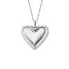 Collar con colgante giratorio de acero inoxidable Sutton Legacy Heart