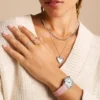 Collar con colgante giratorio de acero inoxidable Sutton Legacy Heart