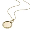 Collar con colgante Heritage Legacy Charm de acero inoxidable dorado Collar con colgante Heritage Legacy Charm de acero inoxidable dorado