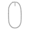 Collar de acero inoxidable con cadena de textura lineal Harlow