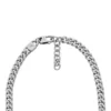 Collar de acero inoxidable con cadena de textura lineal Harlow