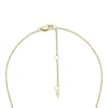 Collar de cadena de acero inoxidable dorado con textura lineal Harlow