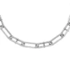 Collar de cadena de acero inoxidable Heritage D-Link Collar de cadena de acero inoxidable Heritage D-Link