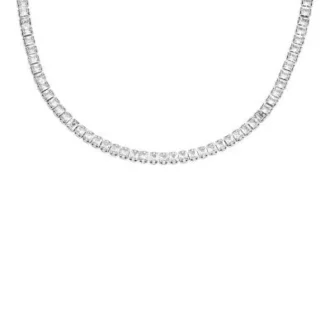 Collar de cadena de acero inoxidable Heritage D-Link Glitz