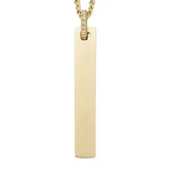 Collar Drew con cadena de acero inoxidable dorado