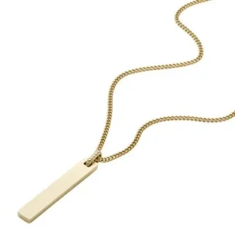 Collar Drew con cadena de acero inoxidable dorado